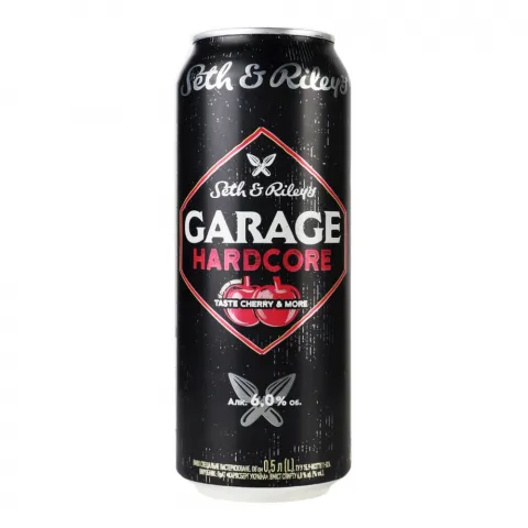Напій сл./алк. Garage 0,5 л з/б Hardcore taste Cherry and More