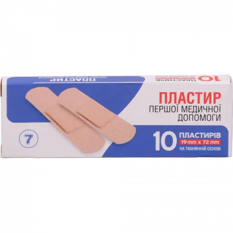 Пластир 7` на тканинній основі 19х72 10 шт.`