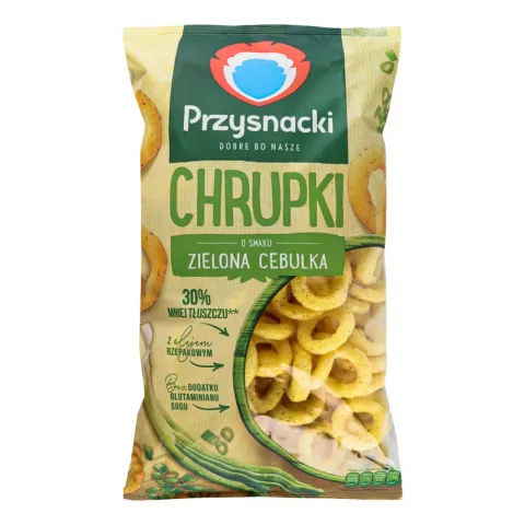 Снеки Przysnacki 150 г кукур. зі смак. зеленої цибулі