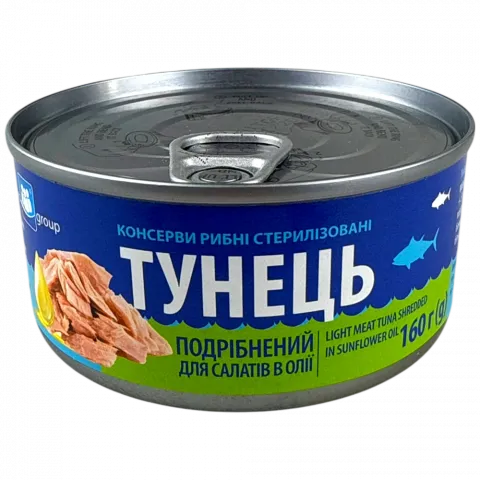 Конс Тунець Єврогруп 160 г з/б в/о для салатів