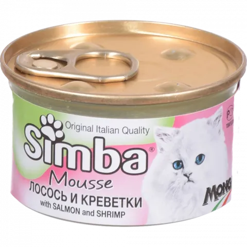 Корм д/котів Monge Simba 85 г лосось та креветки