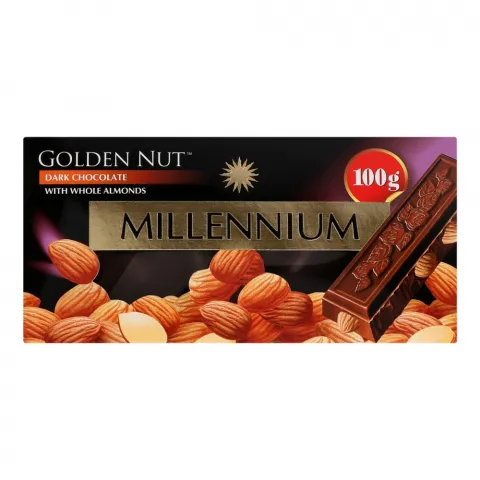 Шок Міленіум Gold 100 г чорн. з цілим мигдалем