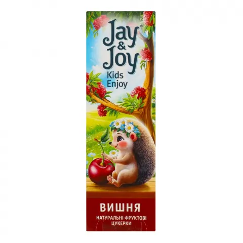 Цукерки фруктові Jay and Joy 32 г Пастила вишнева