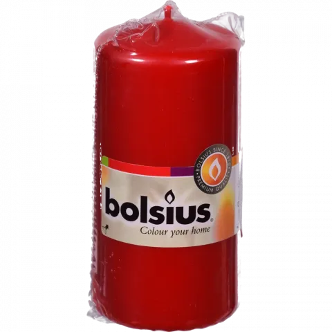 Свіча Bolsius 120/60 червона, 33 год., арт. 103614390141
