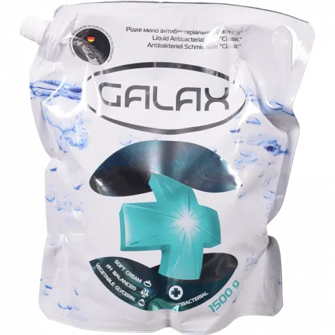 Мило рідке Galax 1500 г д/пак. антибактеріальне Класичне