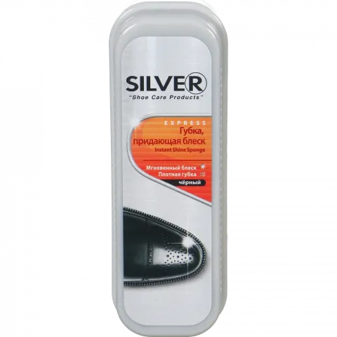 Губка д/блиску Silver прямокутна. чорн.