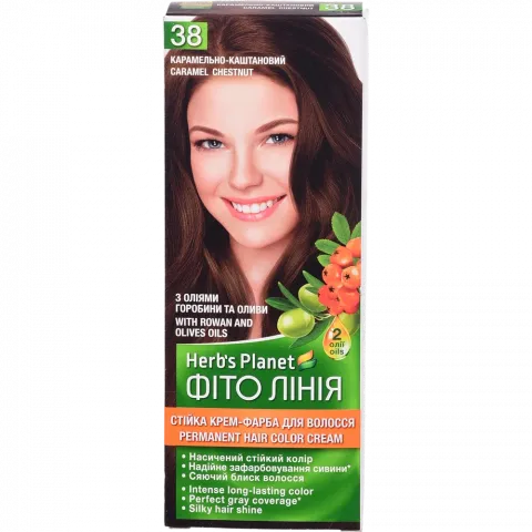Фарба д/волосся Фіто лінія Herb`s Planet  38 Карамельно-каштановий