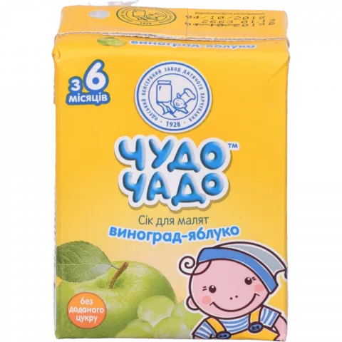 Сік Чудо-Чадо 200 мл виноградно-яблучний
