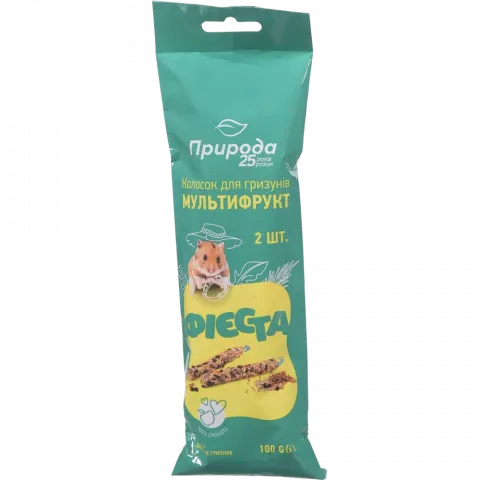 Корм д/гризунів Фієста Колосок 100 г Мультифрукт