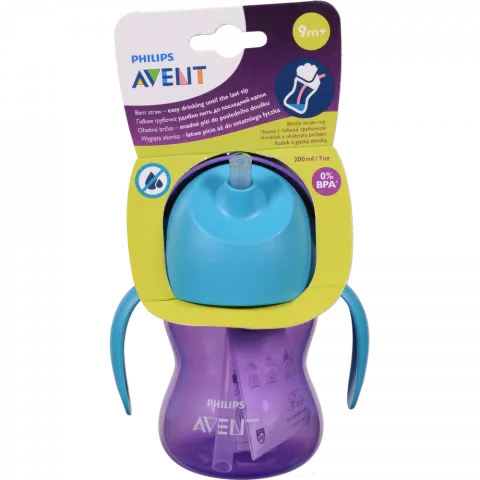 Чашка Avent 210 мл з трубочкою з 9 міс. д/дів. SCF796/02