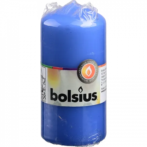 Свіча Bolsius 120/58 1 шт. Волошковий, 33 год., арт. 103614390162