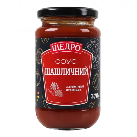Соус Щедро 370 г скл. Шашличний