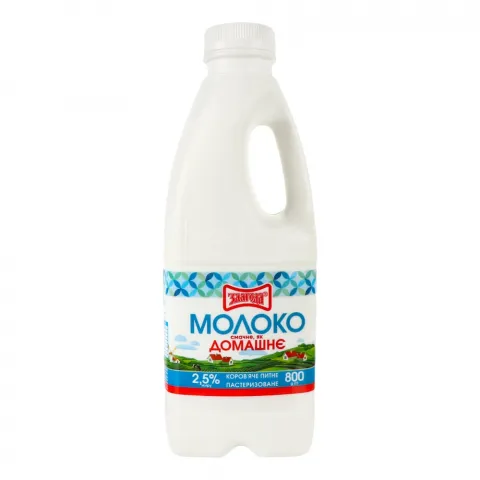 Молоко Злагода 2,5 800 г бут. пастер.