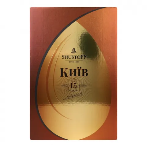 Коньяк Шустов Київ 0,7 л кор. 15 років