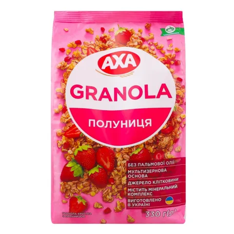 Гранола АХА 330 г з полуницею