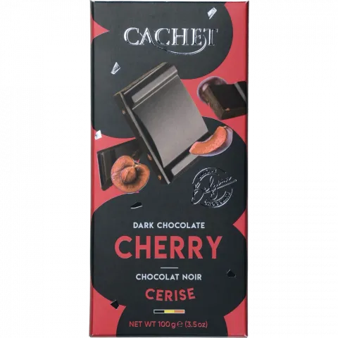 Шок Cachet 100 г чор. 57 з вишнею (Бельгія)