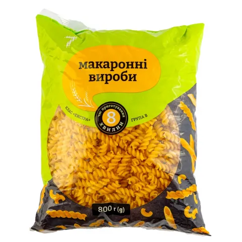 Макарони 7` 800 г Спіраль`