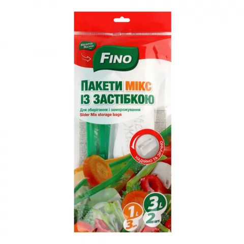 Пакети із застібкою МЖ 1 л 3 л 5 шт. 2964 CD