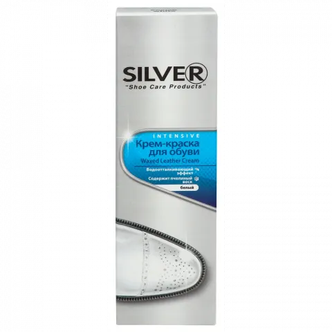 Крем-фарба д/взуття Silver 75 мл з аплікатором біла