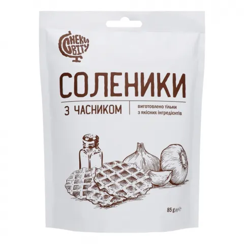 Снек Снеки Світу 85 г Соленики з часником