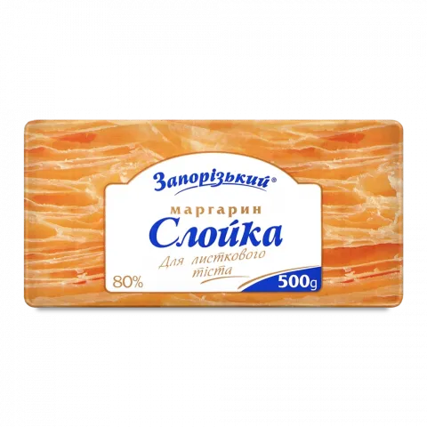 Маргарин Запорізький 500 г 80 для слойки