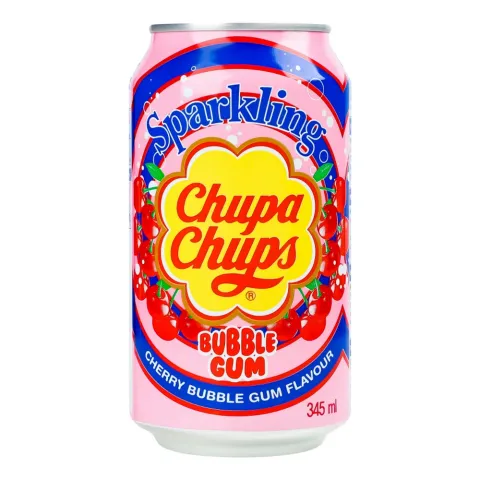 Напій б/алк. Chupa Chups Вишневий баблгам 0,345 з/б газ. (Корея)