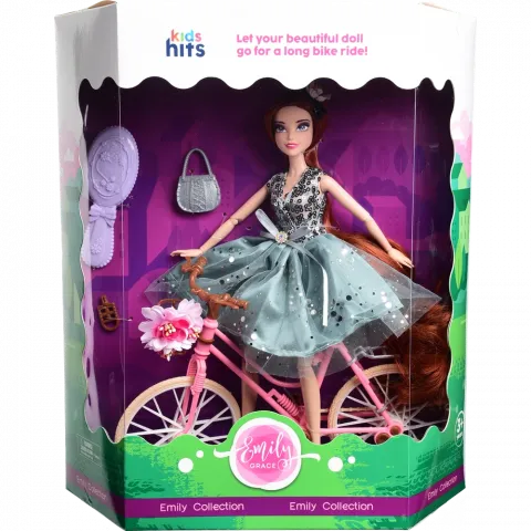 Іграшка лялька Kids Hids Emily Romantic KH23/020 з велосипедом