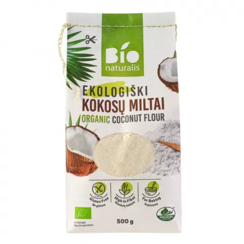 Борошно BIONATURALIS 500 г кокосове органічне (Шрі Ланка)