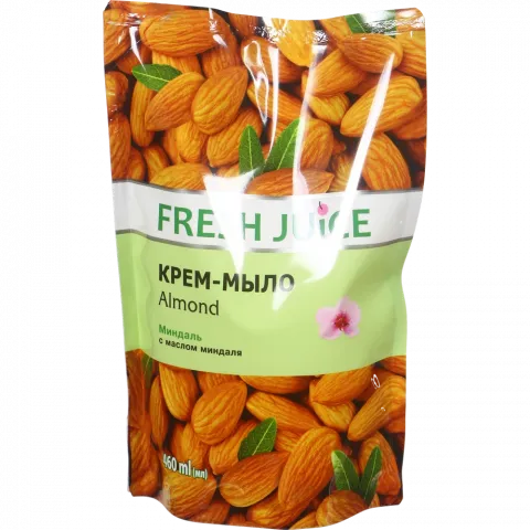Мило рідке Fresh Juice 460 мл дой-пак зі зволожуючим мигдальним молочком Almond