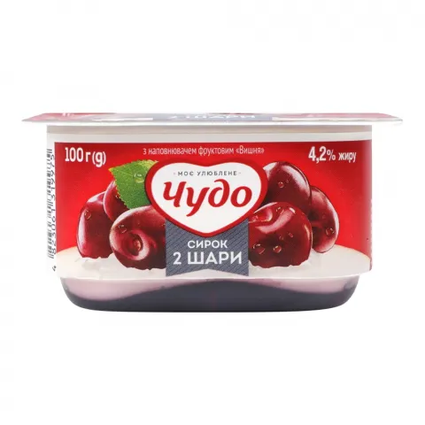 Сирок Чудо з джемом 4,2 100 г Вишня