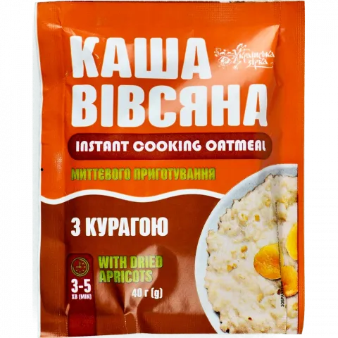 Каша вівсяна Українська зірка 40 г з курагою