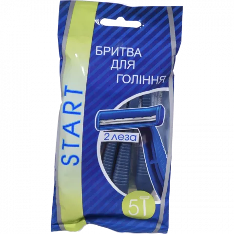 Станок д/гоління START 5 шт. одноразовий