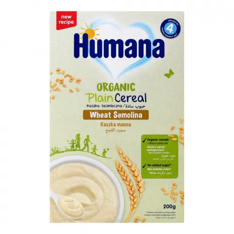 Каша Humana Organic 200 г безмолочна пшенична з 6 міс.