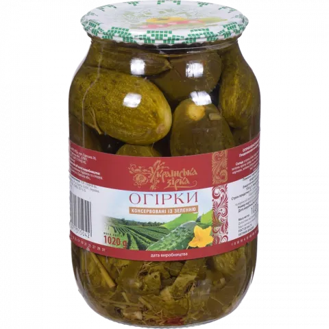 Конс Огірки Українська Зірка 1020 г /СКО