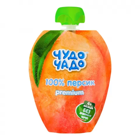 Пюре Чудо-Чадо 90 г д/пак. з персиків без цукру