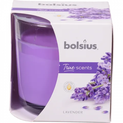Свіча Bolsius в скл. аром. 95/95 True Scents Лаванда, 43 год., арт. 101925240477