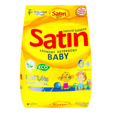Порошок Satin Natural Balance 2,4 кг д/дитячого одягу