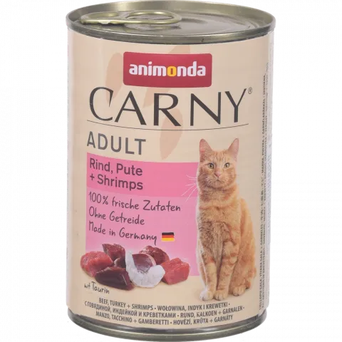 Корм д/котів Animonda 400 г Carny з яловичиною, індичкою та креветками
