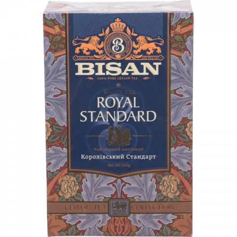Чай Bisan 100 г чорн. Королівський Стандарт