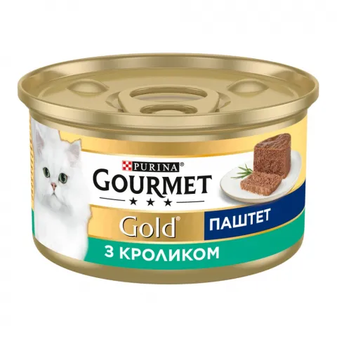 Корм д/котів Гурме Голд 85 г з/б паштет з кроликом
