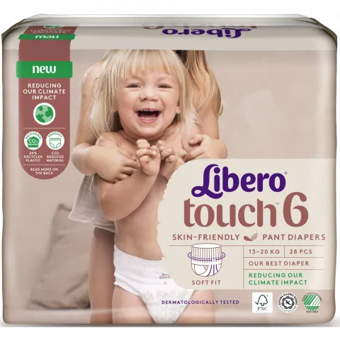 Підг.-трусики Libero 28 шт. Touch 6 (13-20 кг)