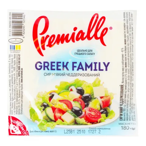 Сир м`який Premialle 180 г Greek Family 45