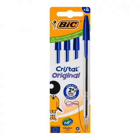 Набір ручок кулькових BIC CRISTAL 4 шт. new
