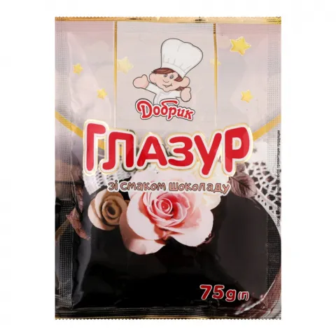 Глазур Добрик 75 г Шоколадна