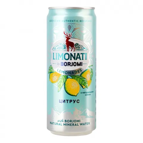 Напій б/алк. Боржомі Limonati 0,33 л з/б Цитрус