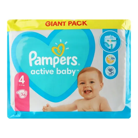 Підг. Pampers Active Baby 76 шт. Maxi (9-14 кг)
