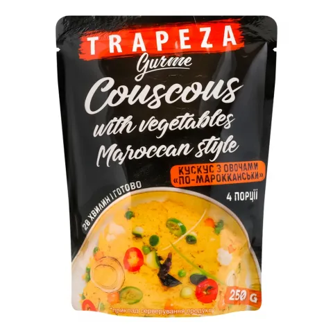 Крупа Трапеза Кус-кус 250 г д/пак. з овочами по-марокканські