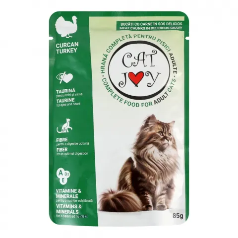 Корм д/котів Cat Joy 85 г пауч. з індичкою в соусі