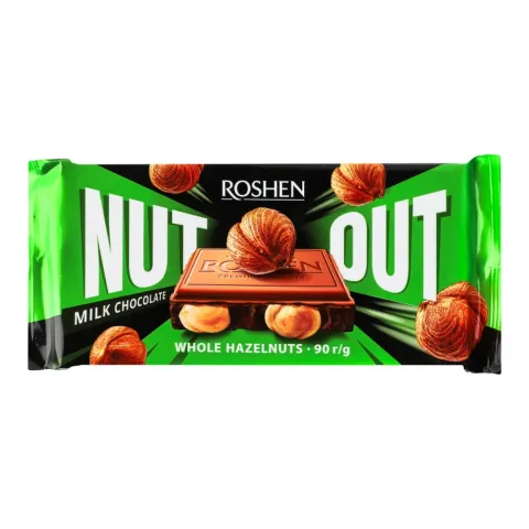 Шок Рошен 90 г Nut Out мол. з цілим фундуком