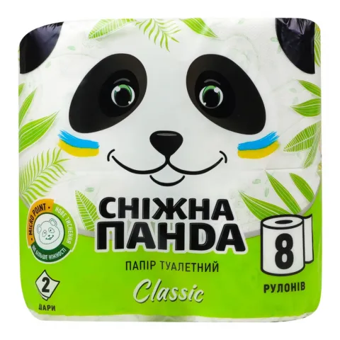 Туал. папір Сніжна Панда 8 шт. Класік